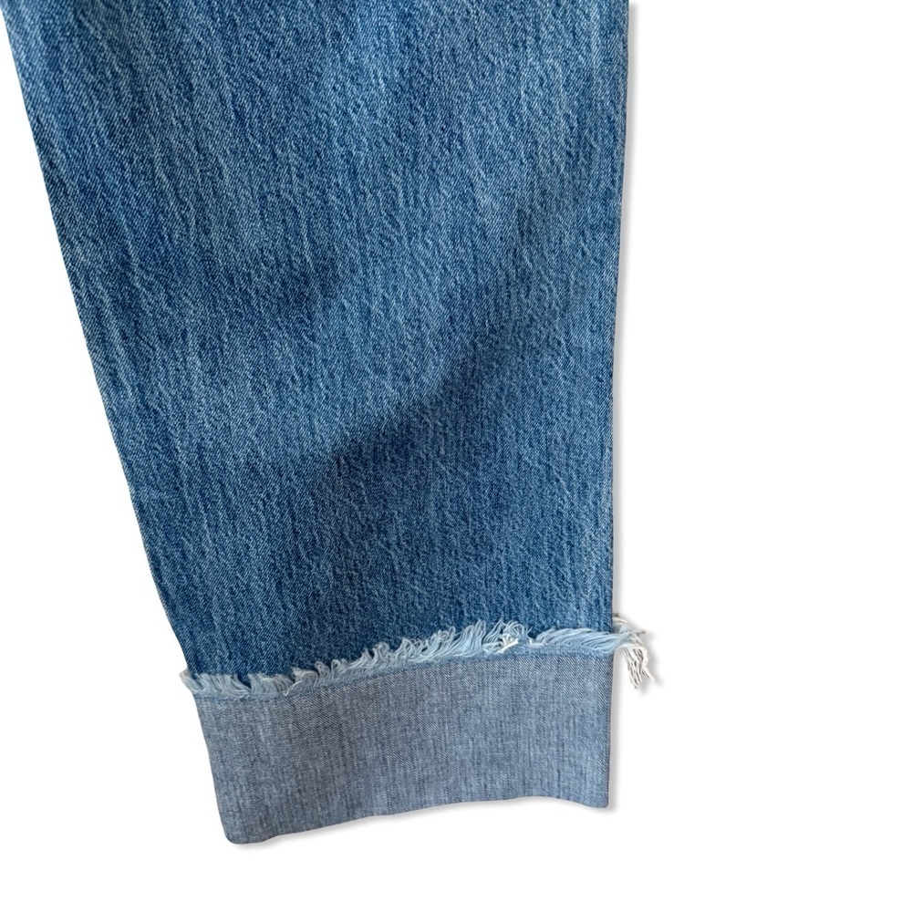 SER.O.YA Margot cuffed boyfriend jeans Light Blue wide leg $328 sz 26 - Picture 7 of 12